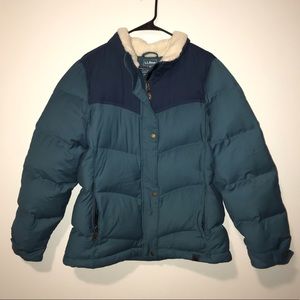 🌸L.L Bean goose down puffer jacket size large🌸